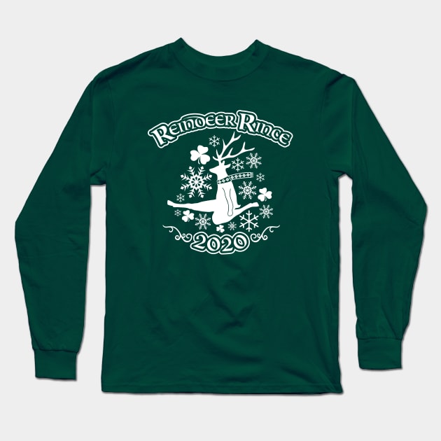 Reindeer Rince Holiday Feis Long Sleeve T-Shirt by roseandshamrock